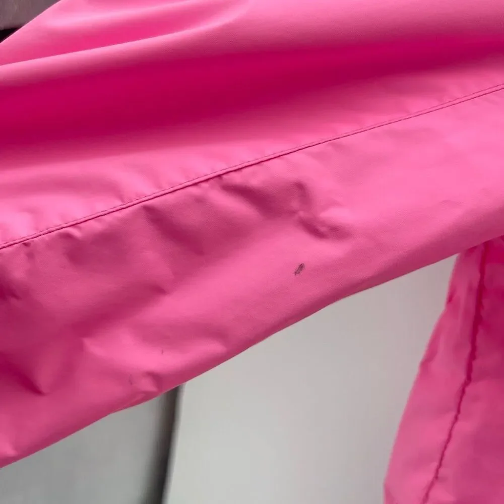 London Fog Girls Pink Hooded Packable Lightweight Water Resistant Jacket Size 7